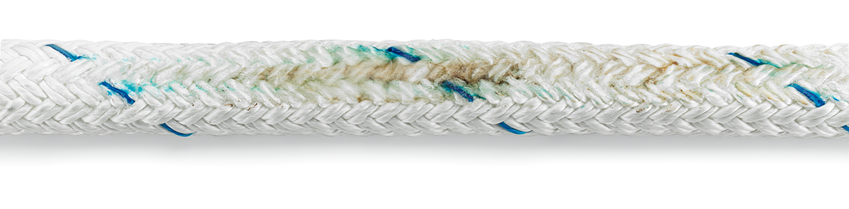 Double Braid Rope Melted Fiber Example