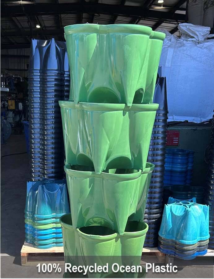 100 recycle plastic with label